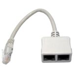 Adaptateur rj45 m / 2 rj45f 4&5 eclates